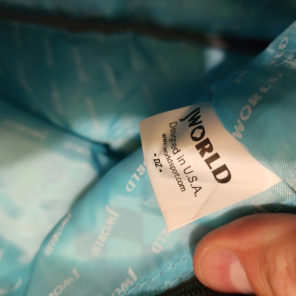 J World Unisex Terry 15" Messenger Bag, Checkers - Picture 4 of 5